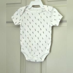 3/$10 René Rofé White Baby Onesie